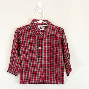 Good Lad Boys Red Plaid Shirt - Long Sleeve - Size 2T